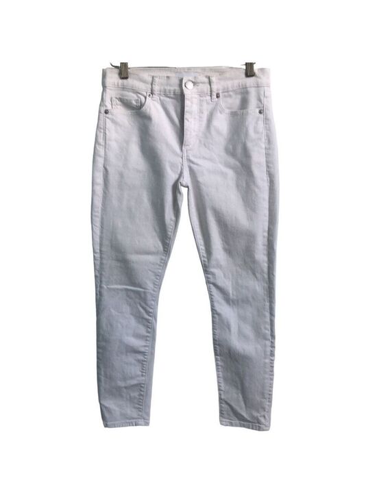 LOFT Denim - Loft Mid Rise Skinny Jeans in White Size 27